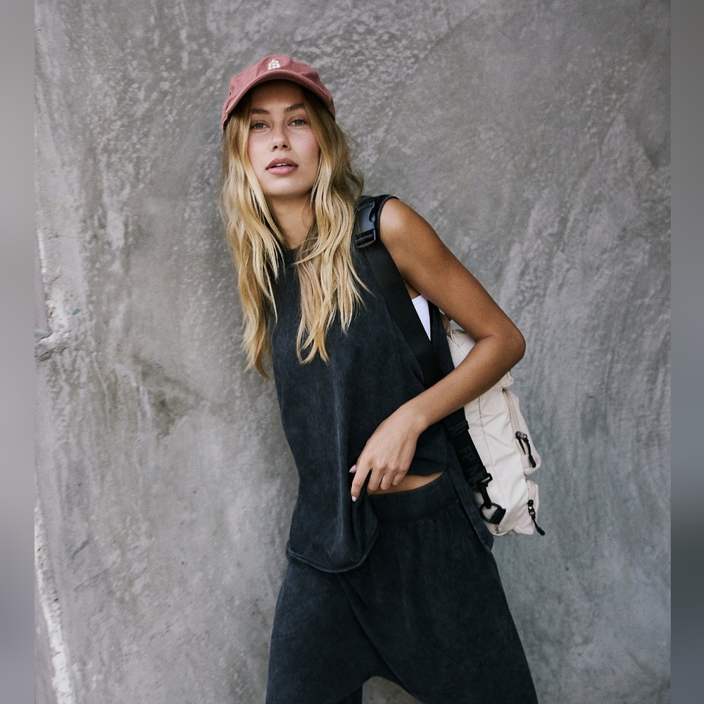 Free People Hot Shot Relaxed Tank Top